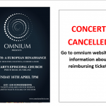 Omnium Concert Cancelled
